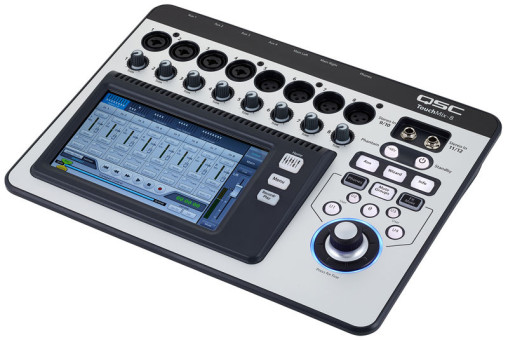 QSC TouchMix 8 Digitalmischpult, 8 mono + 2 stereo Inputs, 4 Aux